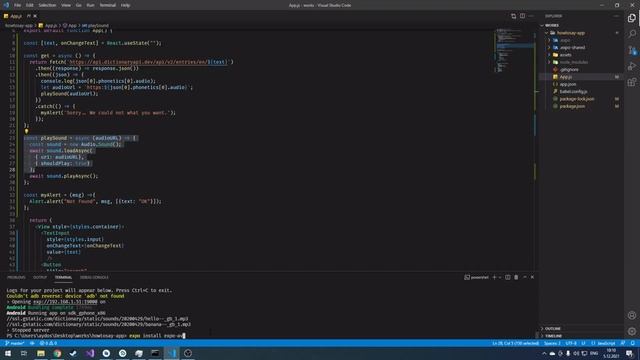 React Native | Mobile App with Expo CLI | How To Say App. смотреть онлайн