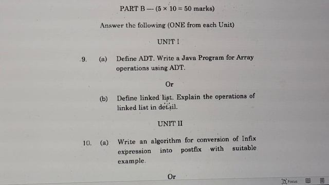 Data structures using Java question paper || AU 4th sem data structures paper || Degree 4th sem смотреть онлайн