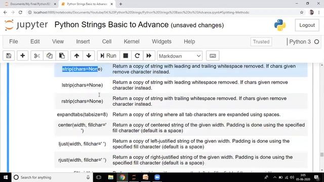 Python Strings Basic to Advance (Part 3) - #06 Complete Python Tutorial | Beginners Level смотреть онлайн