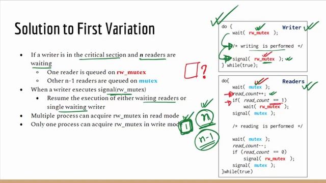 Reader Writer Problem solved with Semaphore | Operating Systems Bangla Tutorial смотреть онлайн