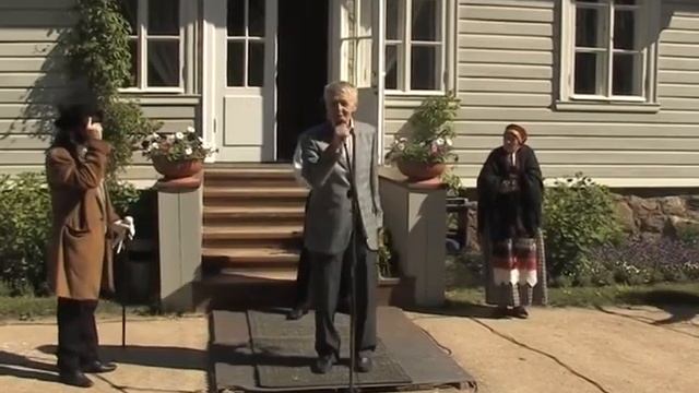 «Встреча у парадного крыльца» – поэты и писатели у крыльца дома А.С. Пушкина в Михайловском смотреть онлайн