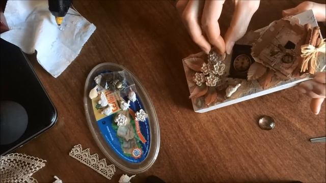 Декорирование шкатулки. Diy.(Decoration of the casket). смотреть онлайн