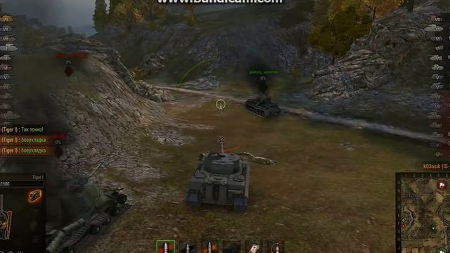 легендарный танк тигр 1(Т 6),снова сражается..красивый бой! смотреть онлайн