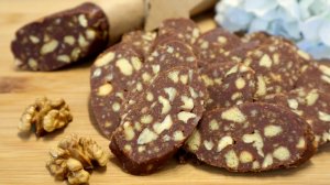 Пирожное  Шоколадная колбаска  из печенья. Рецепт чайной колбаски.mp4