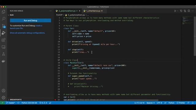 Python Tutorial - Polymorphism смотреть онлайн