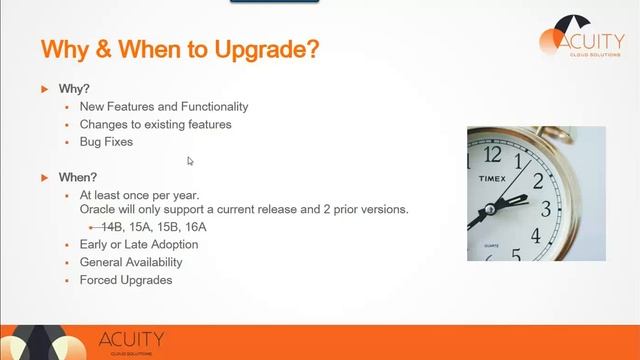 Planning for Oracle Taleo Upgrades смотреть онлайн