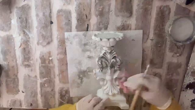 ?Decoupage Tutorial Mixmedia Vintage Candlestand?Мастеркласс декупаж Винтажный подсвечник?DIY?