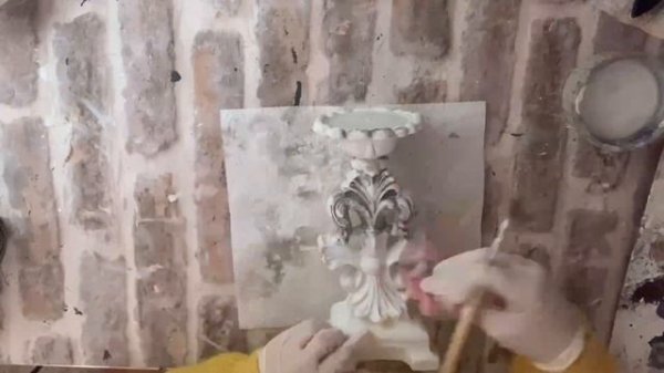 ?Decoupage Tutorial Mixmedia Vintage candlestand?Мастеркласс декупаж Винтажный подсвечник?DIY?