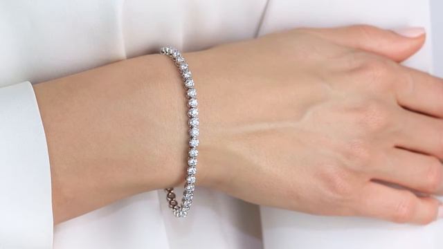 ETTORE - Round Diamond Bracelet Totalling 4ct. (RB-CLT4.0)