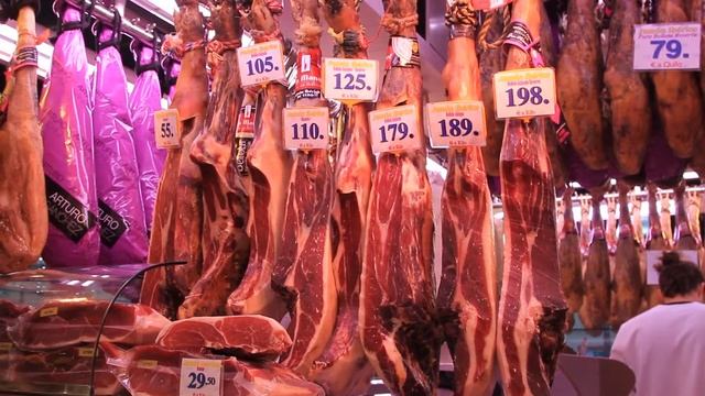 La Boqueria. La Rambla. Barcelona. Spain. Барселона. Рынок Бокерия. смотреть онлайн