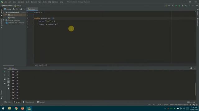 Python Tutorial - 10.While loop смотреть онлайн
