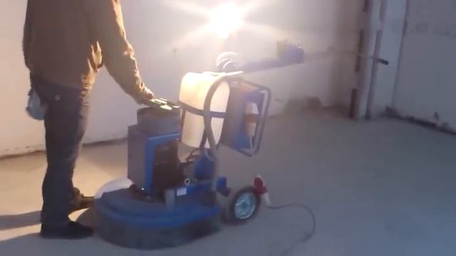 Шлифовка бетона машиной SPEKTRUM GPM-750 смотреть онлайн