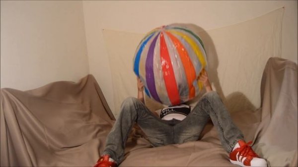 Blow big beach ball