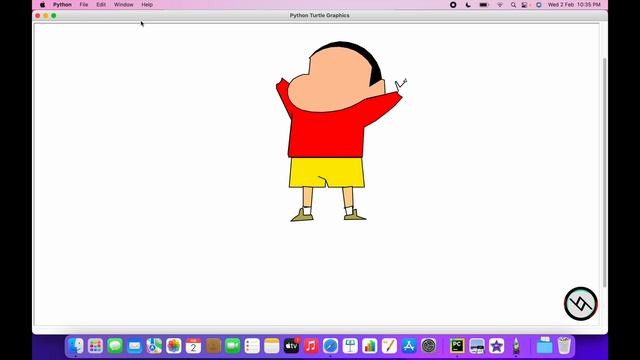 Draw Shinchan ?? using python turtle graphics | turtle | python | Cartoon | Digital Art | Anime смотреть онлайн