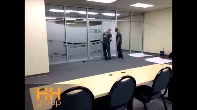 The H&H Group installs window frosting to conference room смотреть онлайн