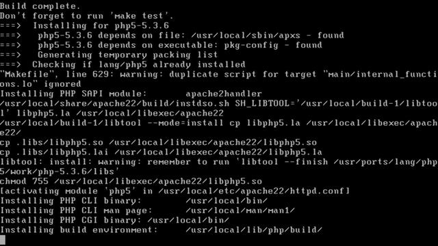 การติดตั้ง Apache+PHP on FreeBSD6.4 смотреть онлайн