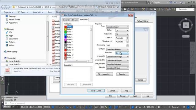 AutoCAD Make PlotStyle CTB and STB смотреть онлайн