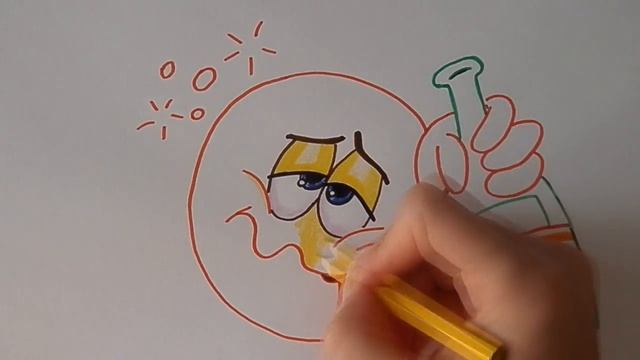 Как нарисовать веселый СМАЙЛИК/278/How to draw funny SMILEY смотреть онлайн