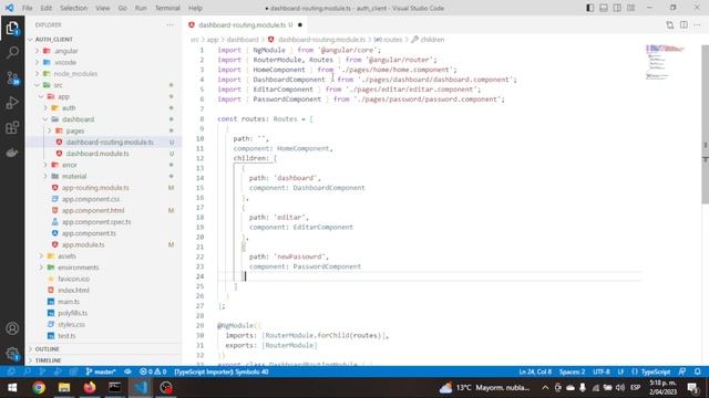 Cuarto Proyecto: Creación de las Rutas del Módulo Dashboard utilizando Lazy Loading en Angular смотреть онлайн