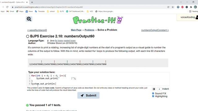 Exercise 2.10 (numbersOutput60) Java Tutorial || Practice-It смотреть онлайн