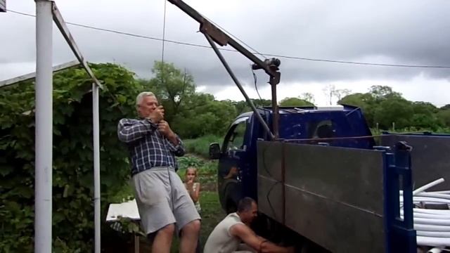 Самодельный мини-кран на грузовичок. смотреть онлайн