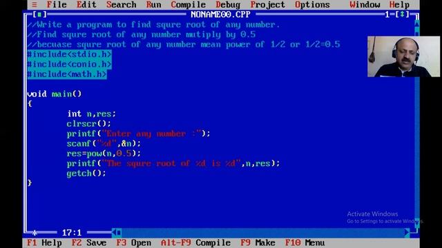 Find Square Root Any Number Without Square Root Function in C Programming Language смотреть онлайн