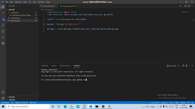 Python texting app using Twilio API | Hack cbs 4 смотреть онлайн