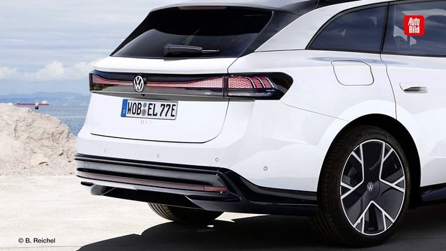VW ID.7 Variant (2023) | So könnte VWs erster Elektro-Kombi aussehen | Skizze смотреть онлайн