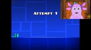 Лунтик играет в Geometry Dash