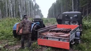Каракат сделан.Ночная вывозка металлолома.