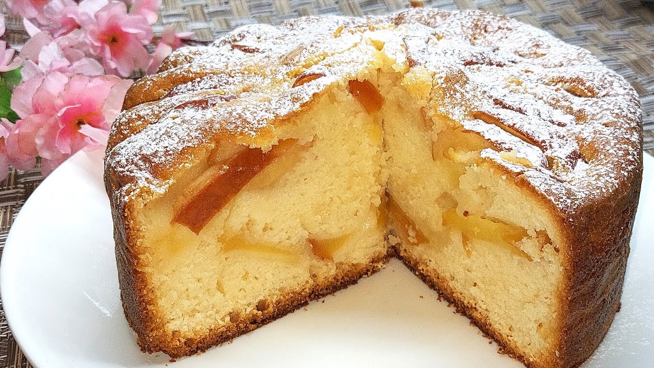 Вкуснее Шарлотки! Ароматный БЫСТРЫЙ ПИРОГ с Яблоками за 5 минут. Тает во рту! смотреть онлайн