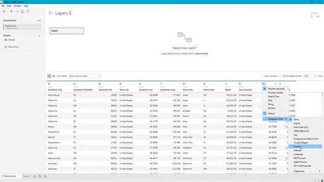 Tableau Tutorial - How to Change Data Types / Rename Columns in Tableau смотреть онлайн