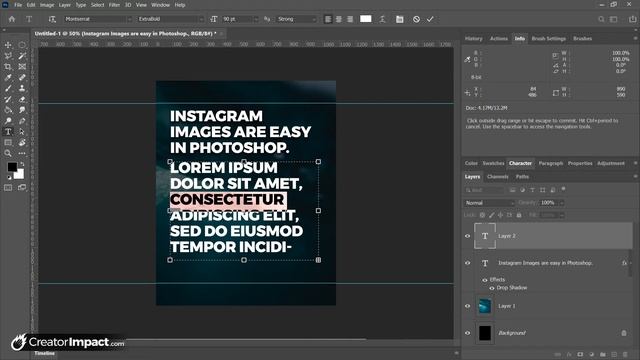 How to Create an Instagram PSD template in Photoshop (inc. FREE PSD Download) смотреть онлайн