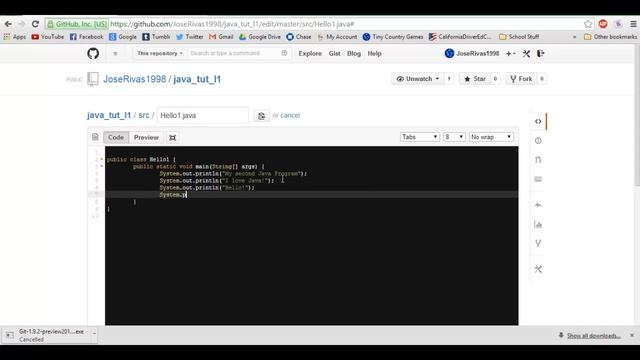 Java Tutorial - Lesson 2: Using Git смотреть онлайн