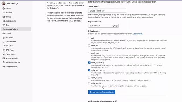 13.2 GitLab: Access token смотреть онлайн