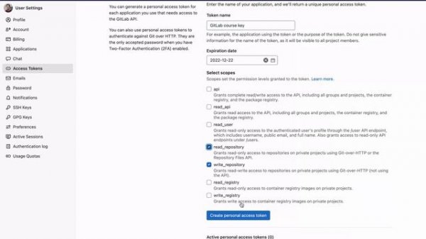 13.2 GitLab: Access token