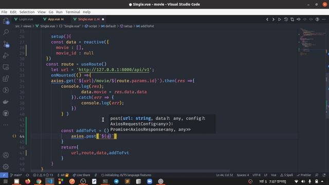 Movie API Project with Vue 3 | Laravel API Development | Last Class | VUE CLI Project with Laravel смотреть онлайн