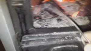 Чистка твердотопливного котла.