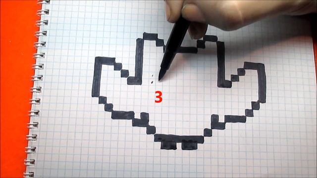 Летучая Мышка Как рисовать по клеточкам Хэллоуин Halloween How to Draw Pixel Art for Kids смотреть онлайн