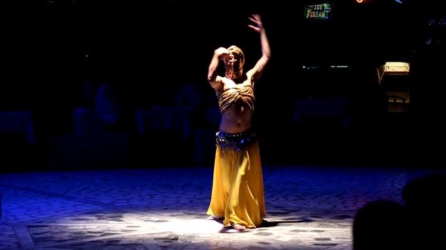 Turkish night. Belly dance performed by men. Marmaris june 2018
