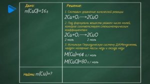 8 класс - Химия - Расчёты по химическим уравнениям. Решение задач на нахождение количества вещества