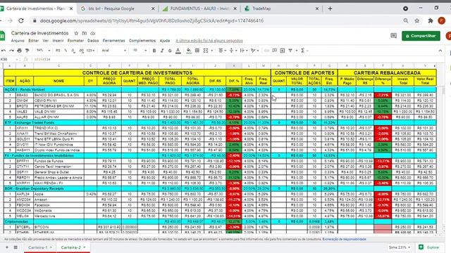 Excel | Carteira de Investimentos | Ações, BRD, ETF, FII, Criptomoeda e Renda fixa. смотреть онлайн