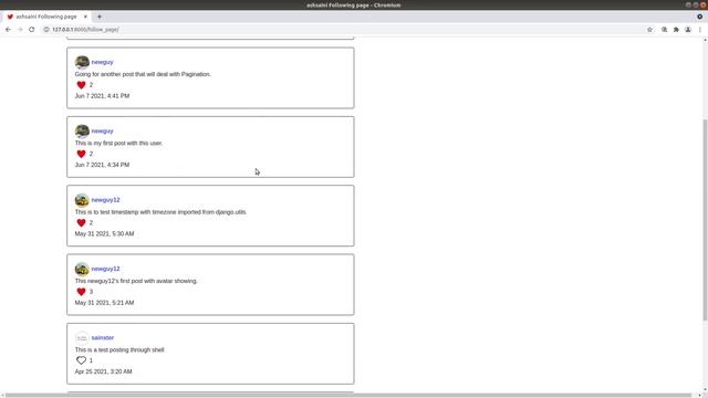 CS50 Web Programming with Python and JavaScript. Project 4: Network. смотреть онлайн
