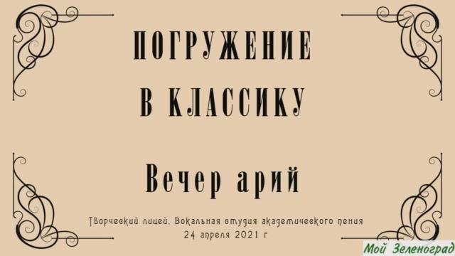 Вечер арий в Творческом лицее