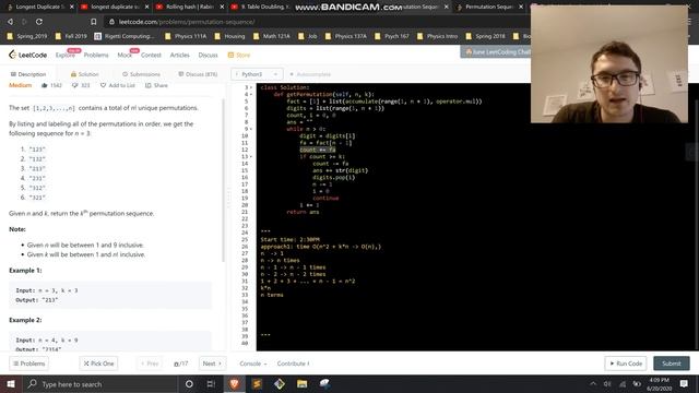 Permutation Sequence [Day 20/30] [Python] смотреть онлайн