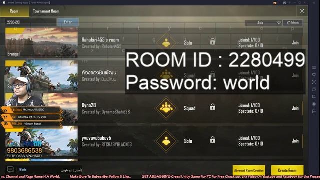 CUSTOM ROOMS ARE LIVE PUBG MOBILE ACTION | N.A WORLD смотреть онлайн