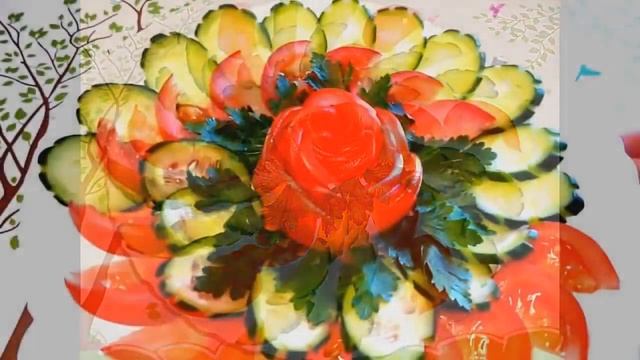 Как Красиво Украсить Тарелку! Несколько Интересных Идей! смотреть онлайн