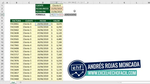 FORMATO CONDICIONAL para RANGOS DE FECHA con un criterio смотреть онлайн