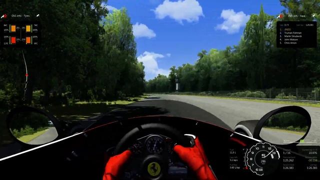 AC build 0.8.7 - Ferrari 312T - Quick Race 5 Laps @ Monza 1966 смотреть онлайн