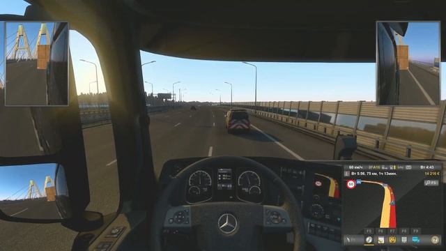 Euro Truck2 SIMULATOR СПб - СПб Груз:Массивная промышленная деталь(44т)Mersedes New Actros GigaSpac смотреть онлайн
